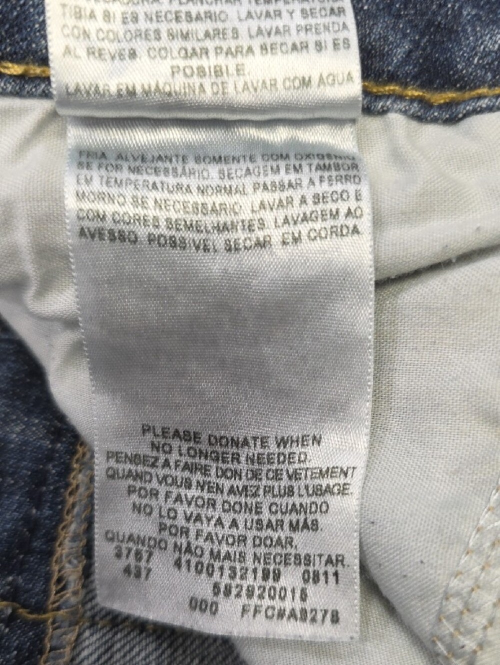 Vintage Y2K Levi’s 542 Lowrise Flare Jeans 💙 in Dark Wash       SZ 18M - Picture 7 of 7